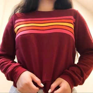 FOREVER 21 MAROON SWEATER/CREWNECK